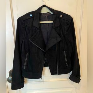 BCBG Suede Jacket black